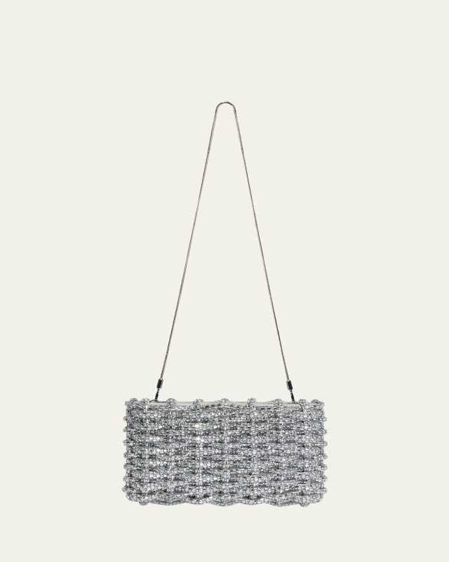 Morgan Woven Rhinestone Clutch Bag